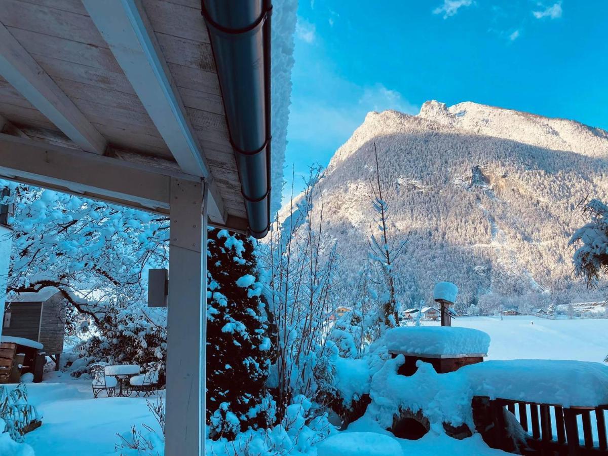 Forest Chalet, 15 Min To Salzburg Olt Town, And Most Beautiful Lakes, Secluded Location, 1,000 Sqm Garden, Mountainview, Panorama Sauna, Bath Whirlpool, Bbq&Bikes&Sunbeds For Free, Up To 10 P Golling an der Salzach Luaran gambar